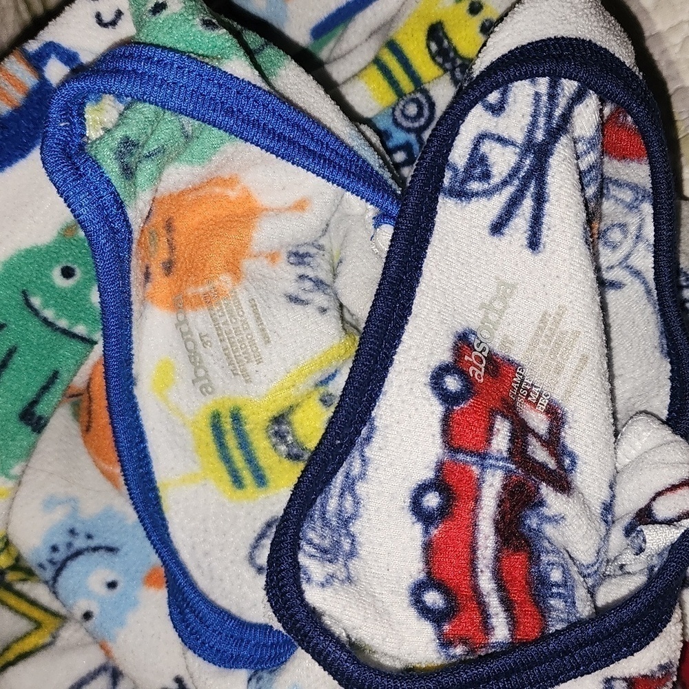 Lot of 2 Absorba Feet Pajamas Size 3T - Picture 4 of 5